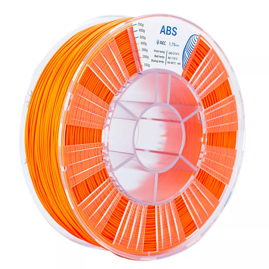 REC ABS пластик 1,75 Оранжевый 0.75 кг