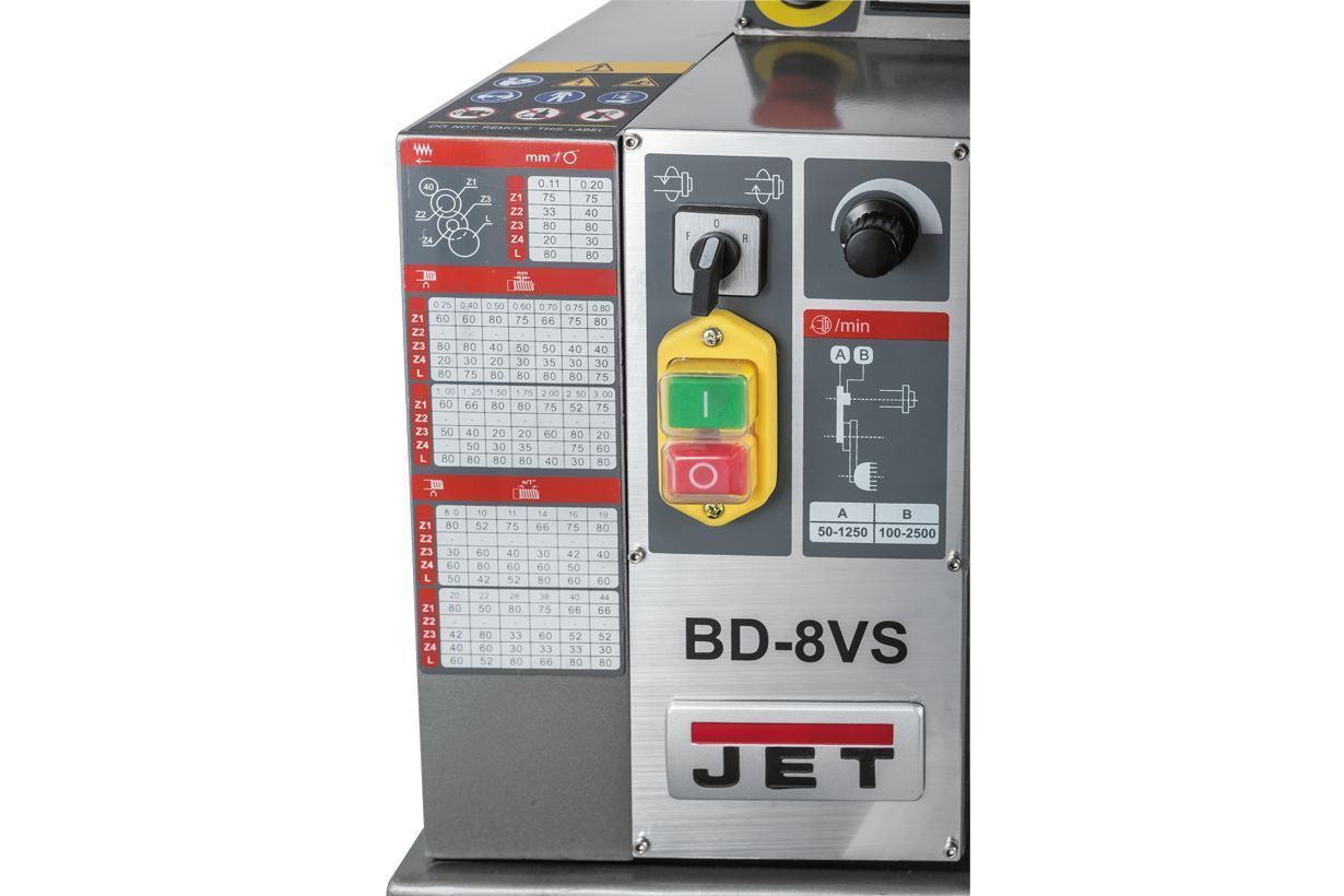 Настольный токарный станок по металлу JET BD-8VS