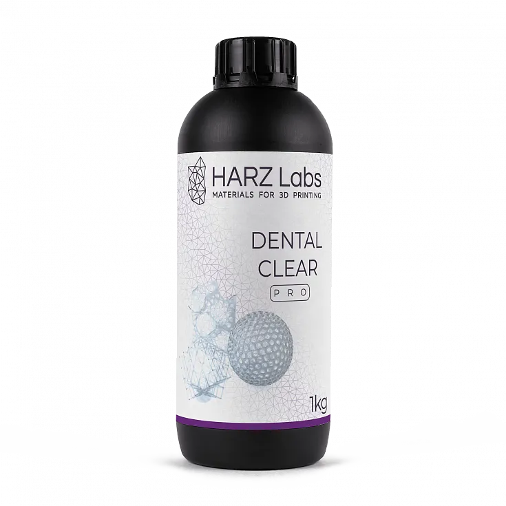 Фотополимер HARZ Labs Dental Clear PRO, прозрачный (1 кг)