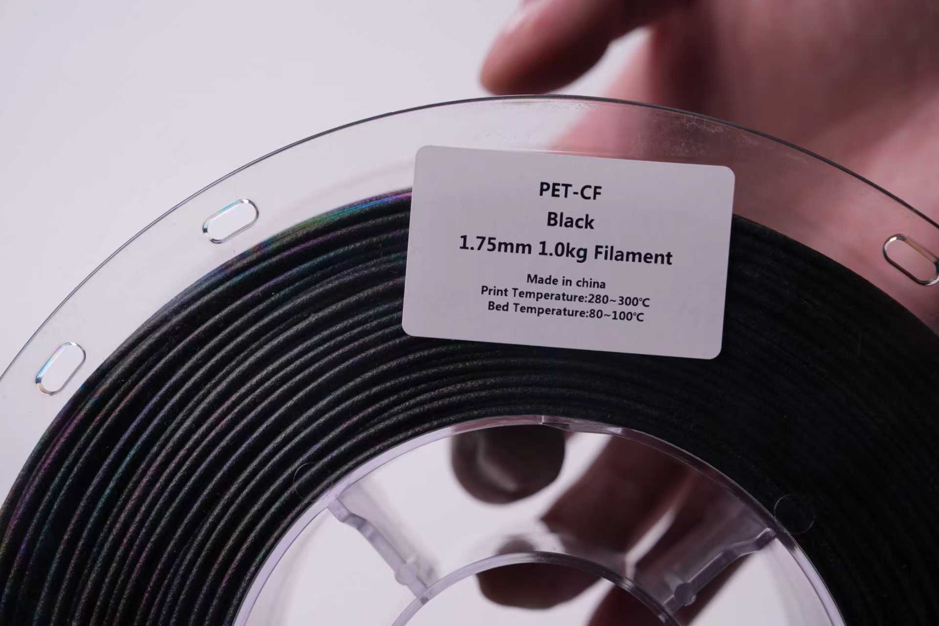 PET-CF пластик FlashForge для 3D принтера 1.75 Черный 1 кг