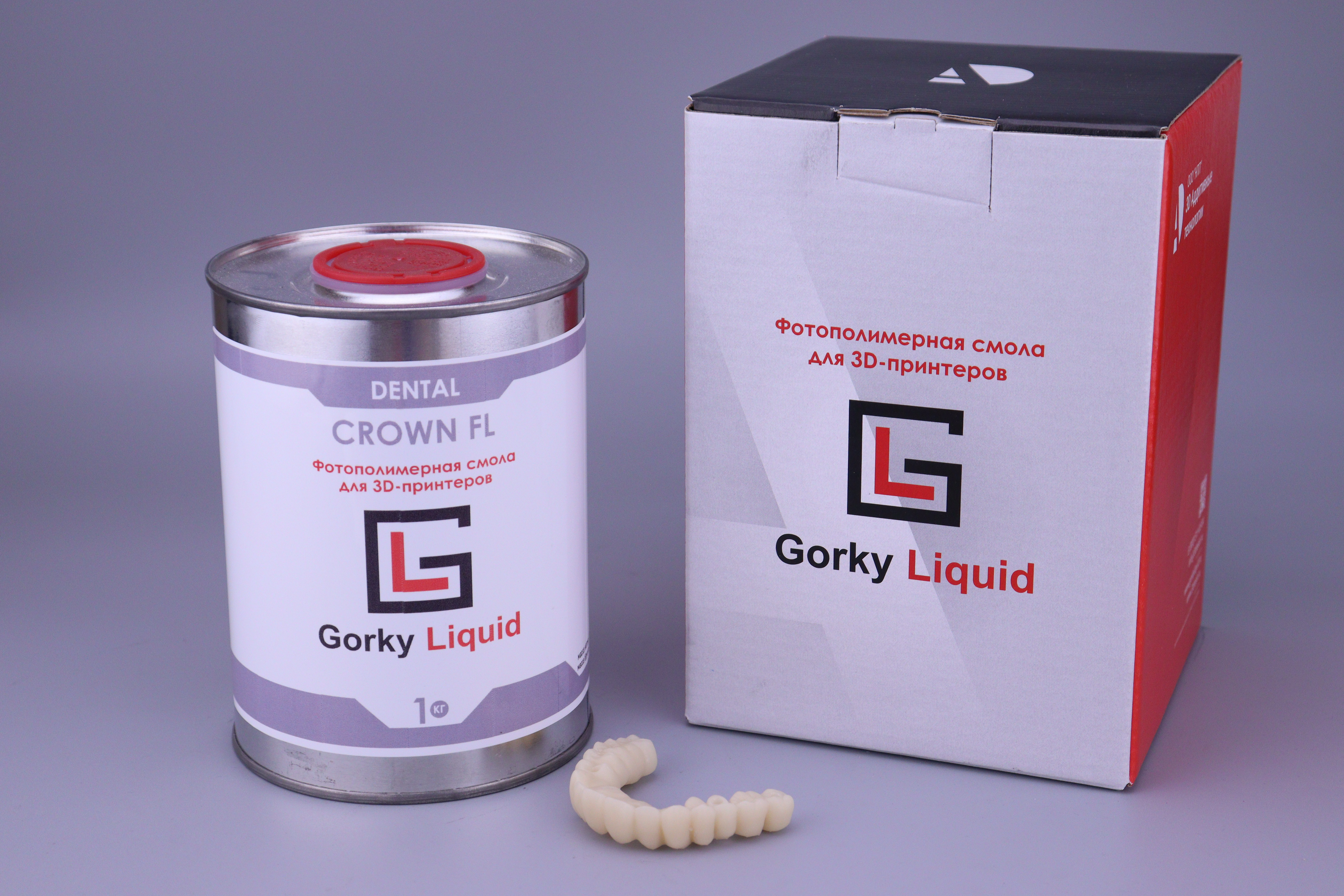 "Dental Crown" A2 FL 1 кг фотополимерная смола Gorky Liquid