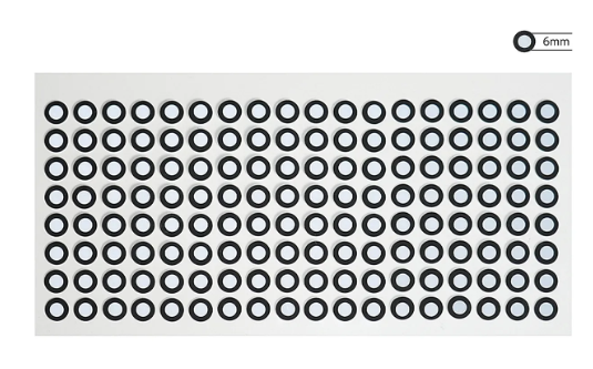 Маркеры Shining 3D, 6 мм (1 упаковка / 80 листов / 4000 точек)