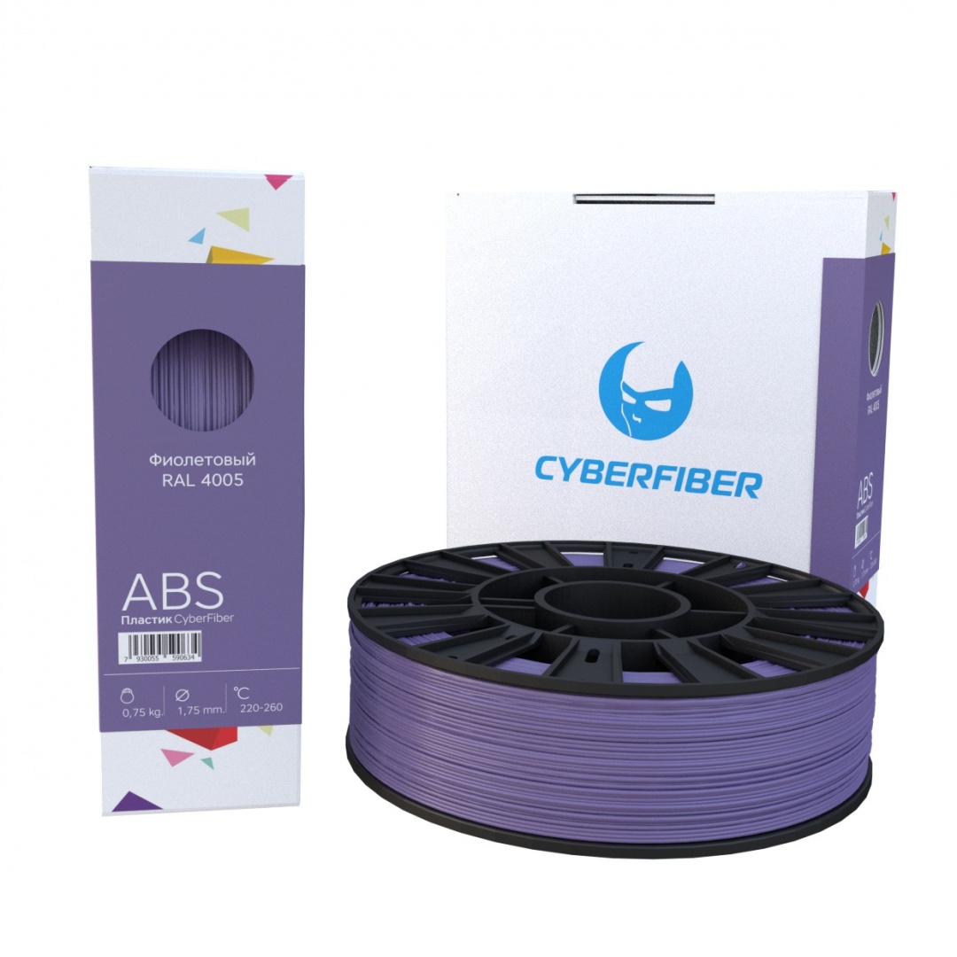 Фото ABS пластик CyberFiber 1,75, фиолетовый, 750 г 1