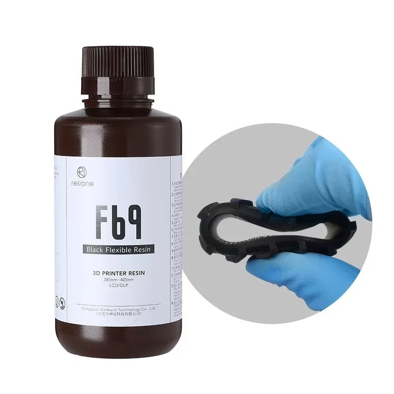 Фотополимерная смола Resione F69 Flex гибкая, черная (1 кг)