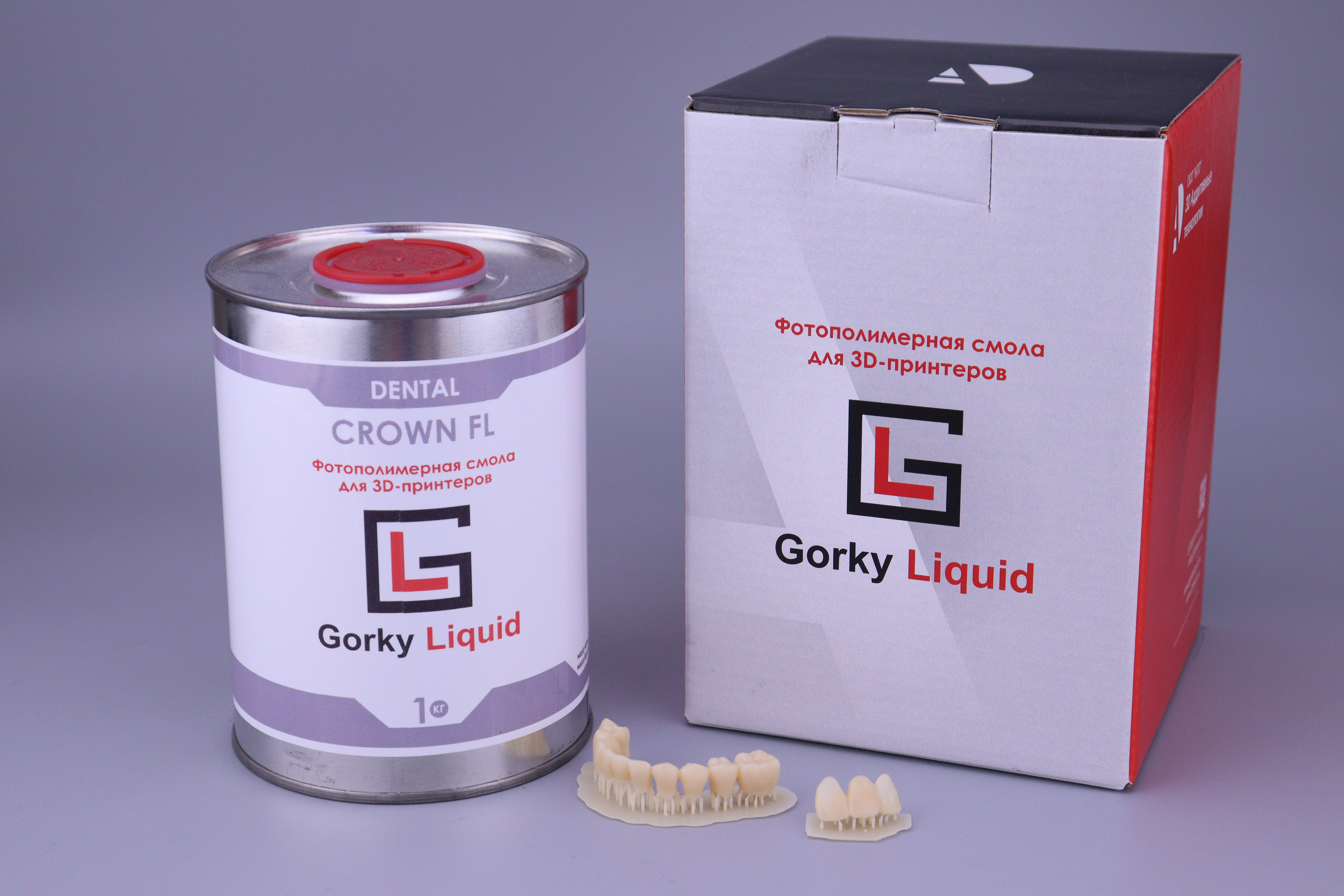 "Dental Crown" A1-A2 FL 1 кг фотополимерная смола Gorky Liquid