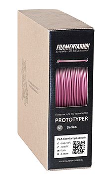 Пластик Filamentarno! PLA+ Standart розовый 750 г, 1.75 мм