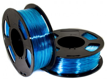 Пластик U3Print GF PETg, голубое небо транспарентный, 1.75 мм, 1 кг