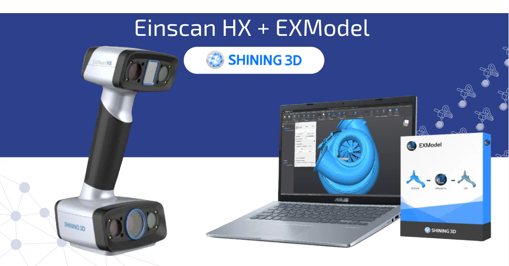 3D сканер Shining 3D Einscan HX + Программное обеспечение EXModel (3 года)