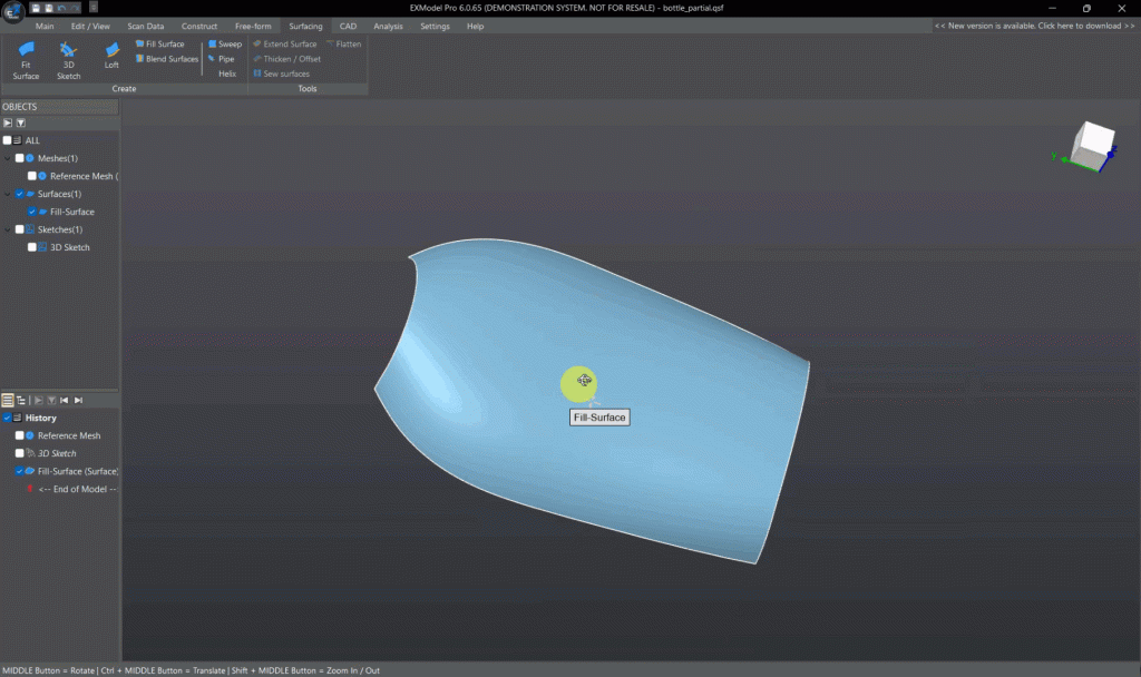 3D-сканер Shining 3D FreeScan UE PRO + Программное обеспечение EXModel Pro