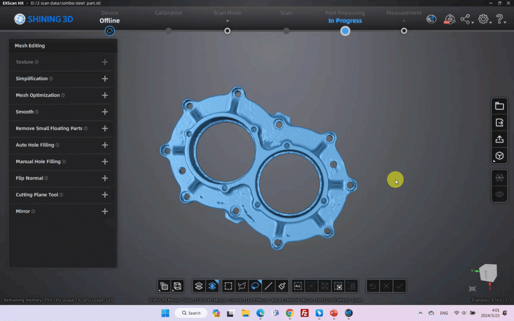 Программное обеспечение EXModel Pro от Shining 3D