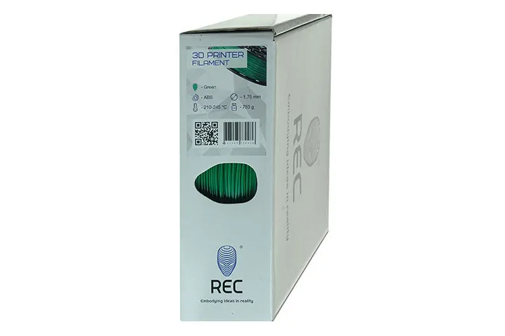 REC ABS пластик 1,75 Зеленый 0.75 кг