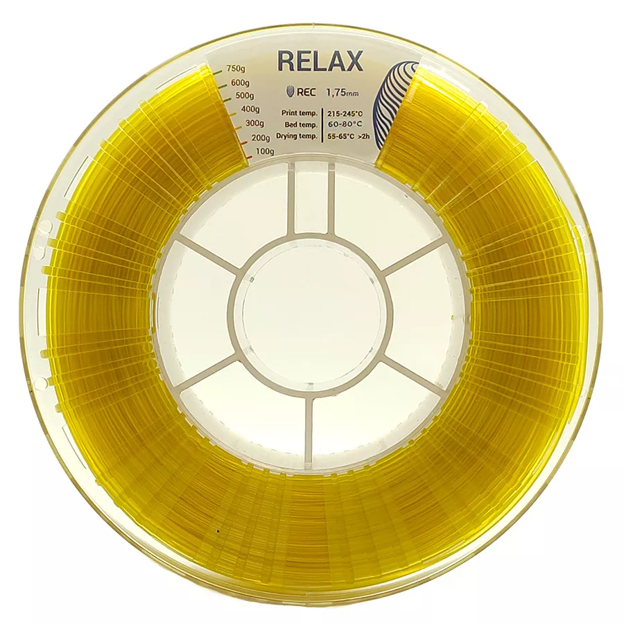 REC RELAX пластик REC 1.75мм прозрачный-желтый