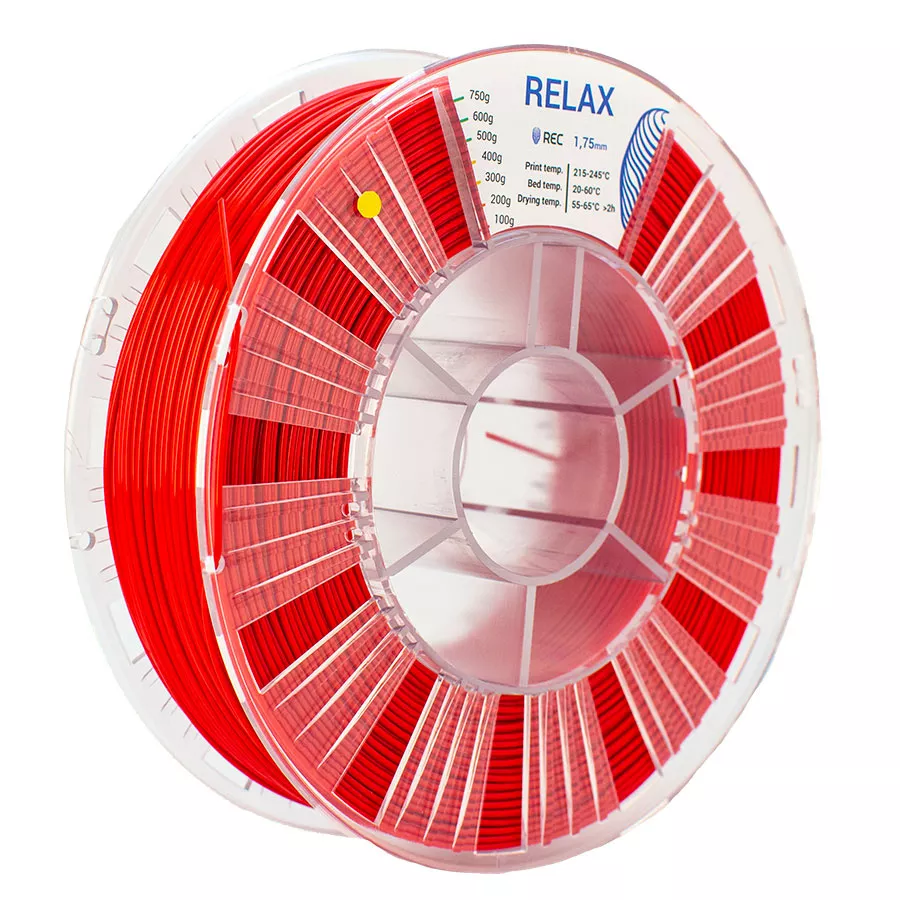 REC RELAX пластик 1,75 Красный 0.75 кг