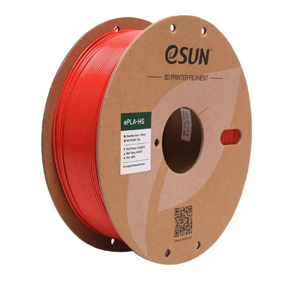 Катушка пластика ePLA-HS (высокоскоростной PLA) ESUN, 1.75 мм 1кг, красная