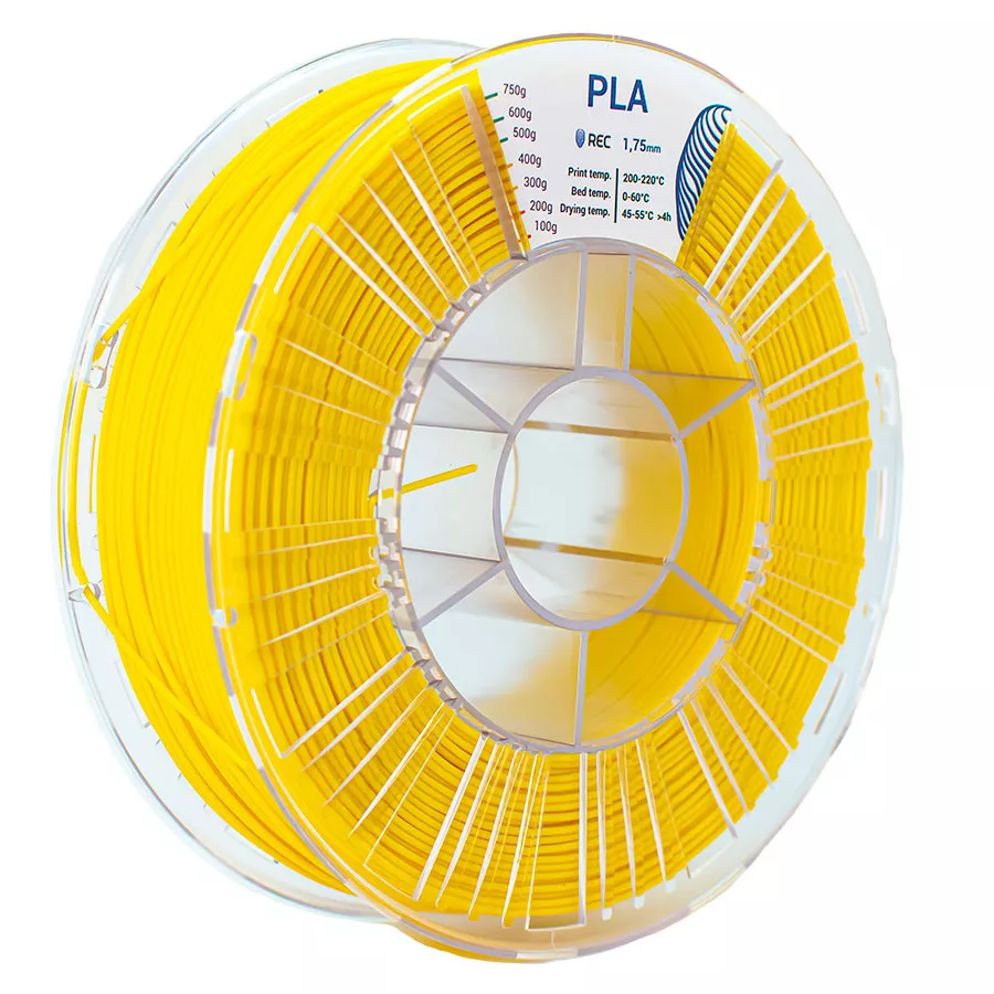 REC PLA пластик 1,75 Желтый 0.75 кг