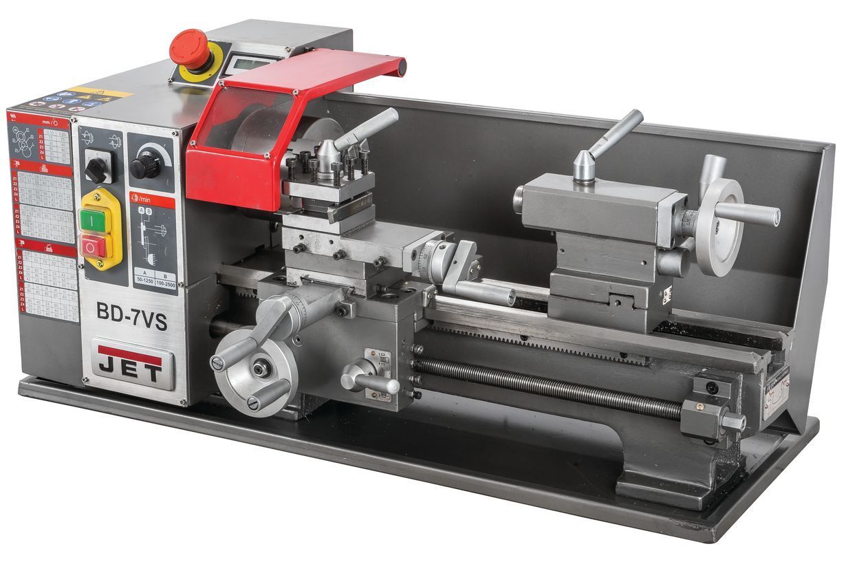 Настольный токарный станок по металлу JET BD-7VS