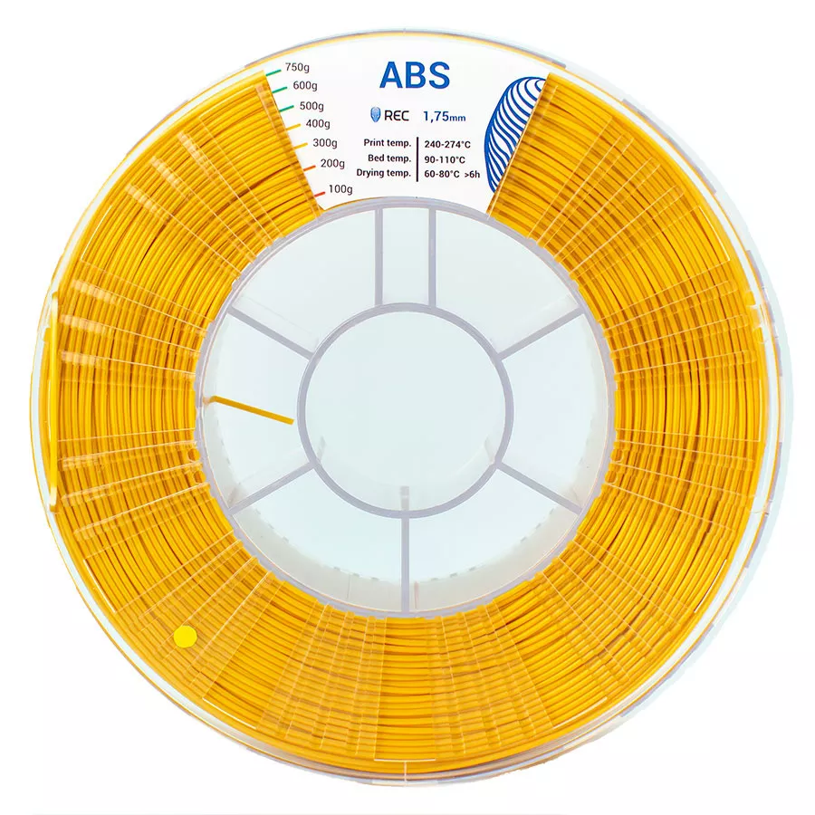 REC ABS пластик 1,75 Золотистый 0.75 кг