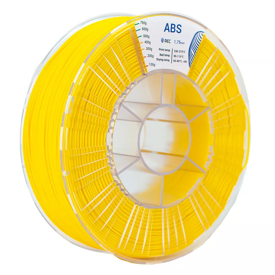 REC ABS пластик 1,75 желтый 0.75 кг