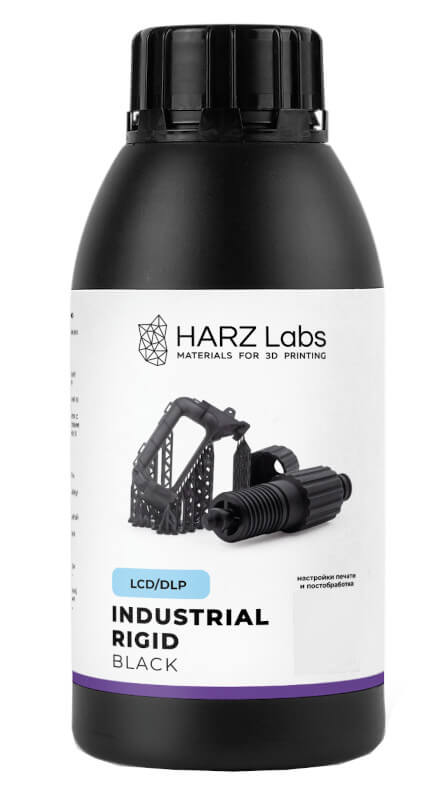 Фотополимер HARZ Labs Industrial Rigid Black (0,5 кг)
