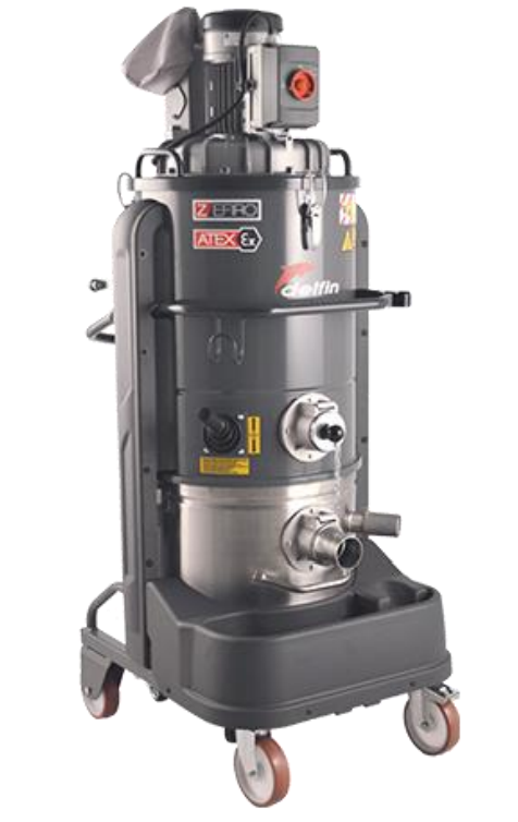 Промышленный взрывозащищенный пылесос Delfin ZFR75INERT-001