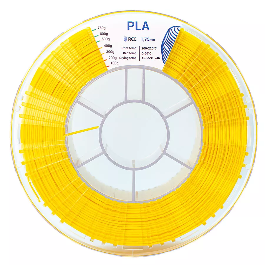 REC PLA пластик 1,75 Желтый 0.75 кг