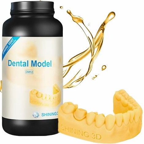 Фотополимер Shining 3D Dental Model (DM12), цвет – желтый, 1 кг