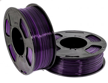Пластик U3Print GF PETg, фиолетовый прозрачный, 1.75 мм, 1 кг