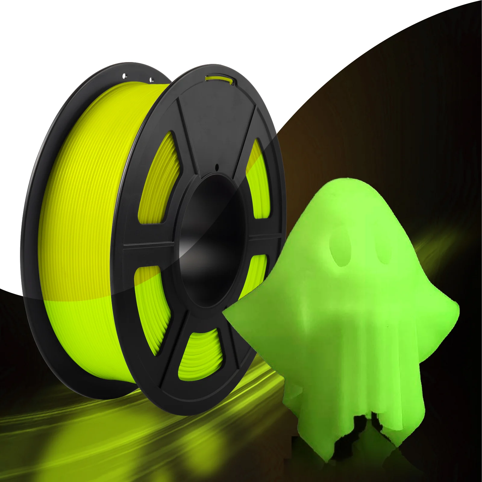 PLA Luminous (Glow In The Dark)  пластик SUNLU для 3D принтера 1,75 1 кг