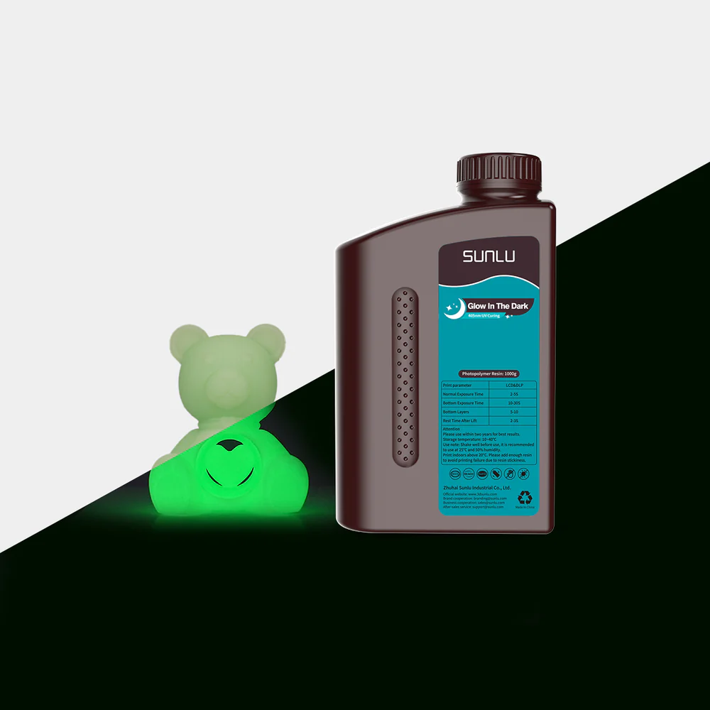Фотополимер SUNLU Glow In The Dark Resin 1л