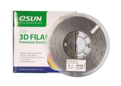 Катушка пластика ESUN PLA 1.75 мм 1кг., серебряная