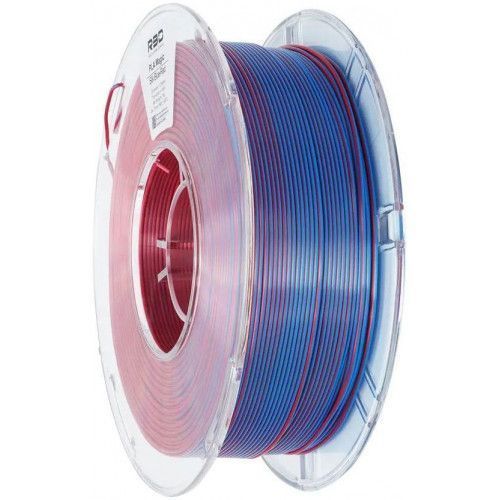 PLA Silk Dualcolor пластик Solidfilament 1,75 мм красно-синий 1 кг