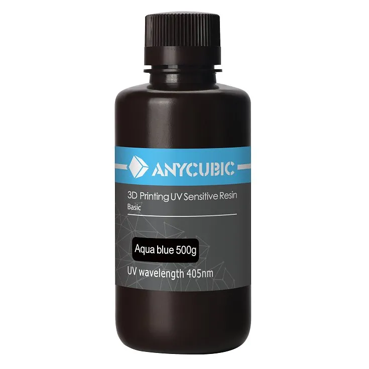 Фотополимер Anycubic Basic, голубой (0,5 кг)