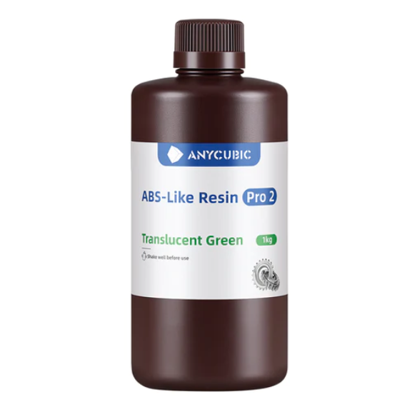 Фотополимерная смола Anycubic ABS-Like Resin Pro 2, прозрачно-зеленая (1 кг)