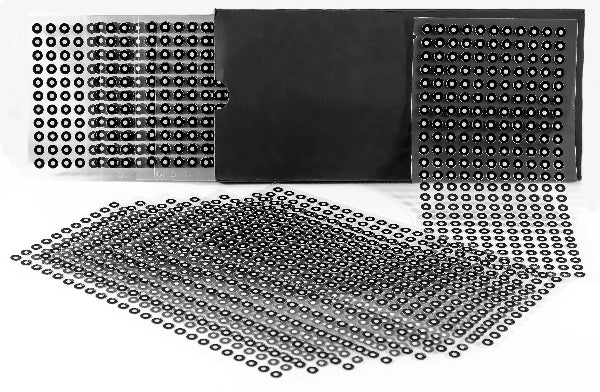 Светоотражающие маркеры Shining 3D, 3 мм (1 упаковка/20 листов/5280 точек)