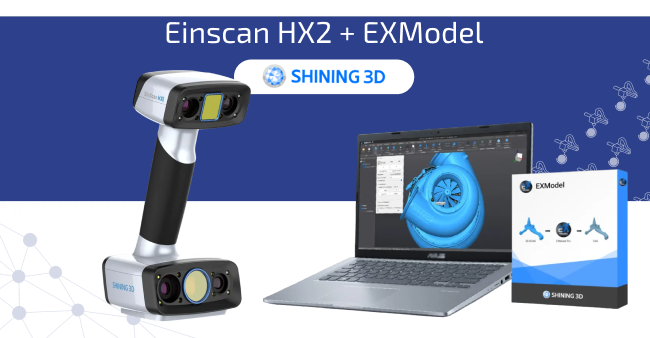 3D сканер Shining 3D Einscan HX2 + Программное обеспечение EXModel (бессрочно)