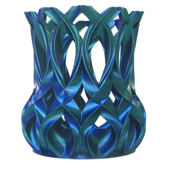 Катушка пластика ESUN ePLA-Silk Magic 1.75 мм 1 кг, зеленый-синий (переходный 2 цвета)