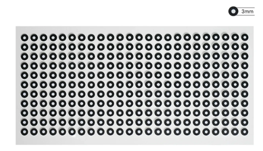 Светоотражающие маркеры Shining 3D, 3 мм (1 упаковка/20 листов/2400 точек)