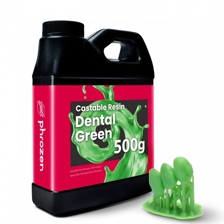 Фотополимер Phrozen Wax-like Dental Green, зеленый (0,5 кг)
