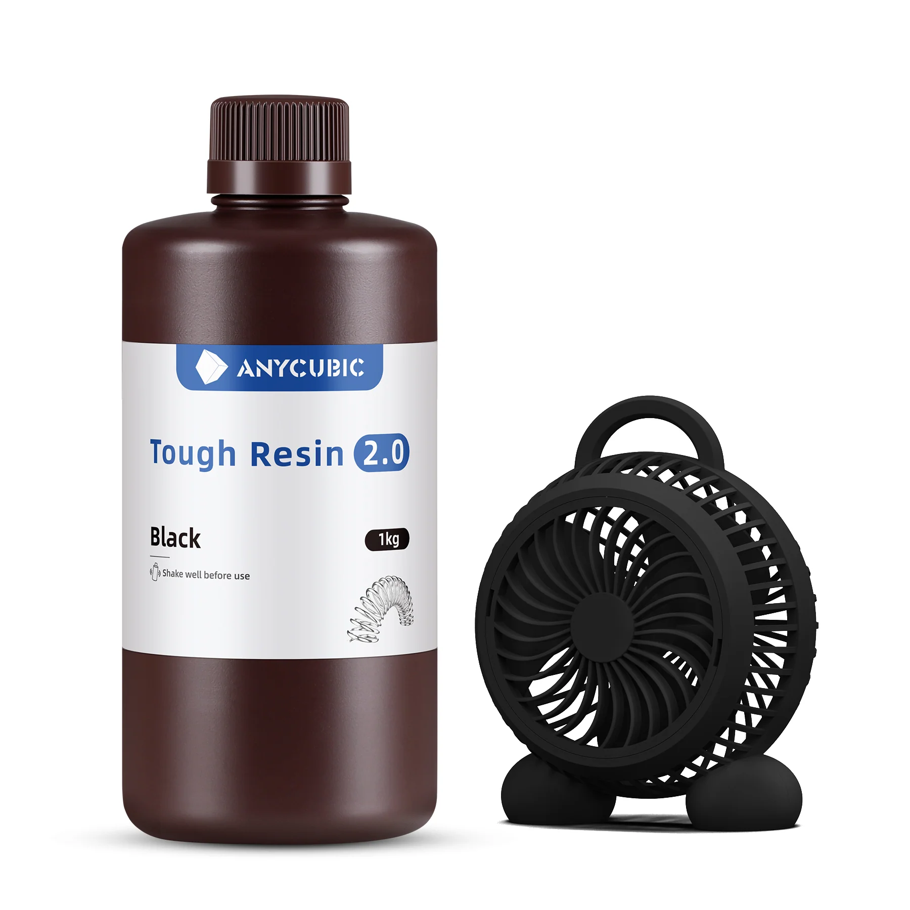 Фотополимер Anycubic Tough Resin 2.0, черный, 1кг