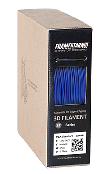 Пластик Filamentarno! PLA+ Standart синий 750 г, 1.75 мм