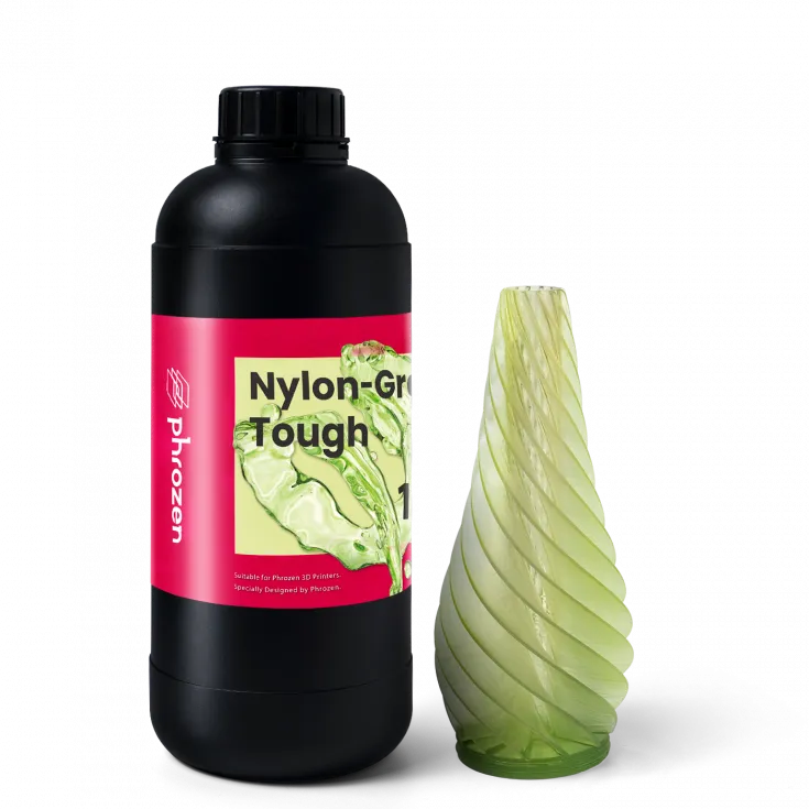 Фотополимер Phrozen Nylon Green Tough, зеленый (0,5 кг)