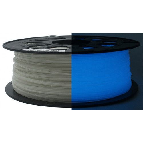 ABS пластик 1,75 мм SolidFilament светящийся в темноте (синий) 1 кг