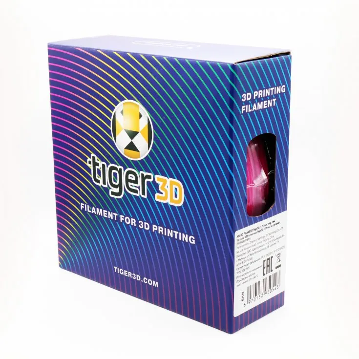 Катушка PETG-пластика Tiger3D, 1.75 мм, 1 кг, синяя