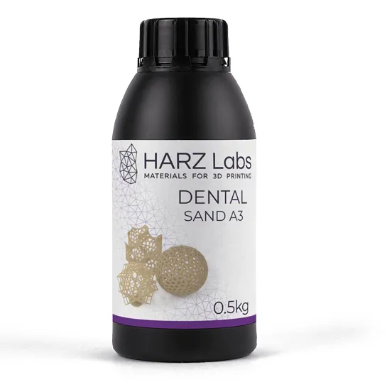 Фотополимер HARZ Labs Dental Sand A3, бежевый (500мл)