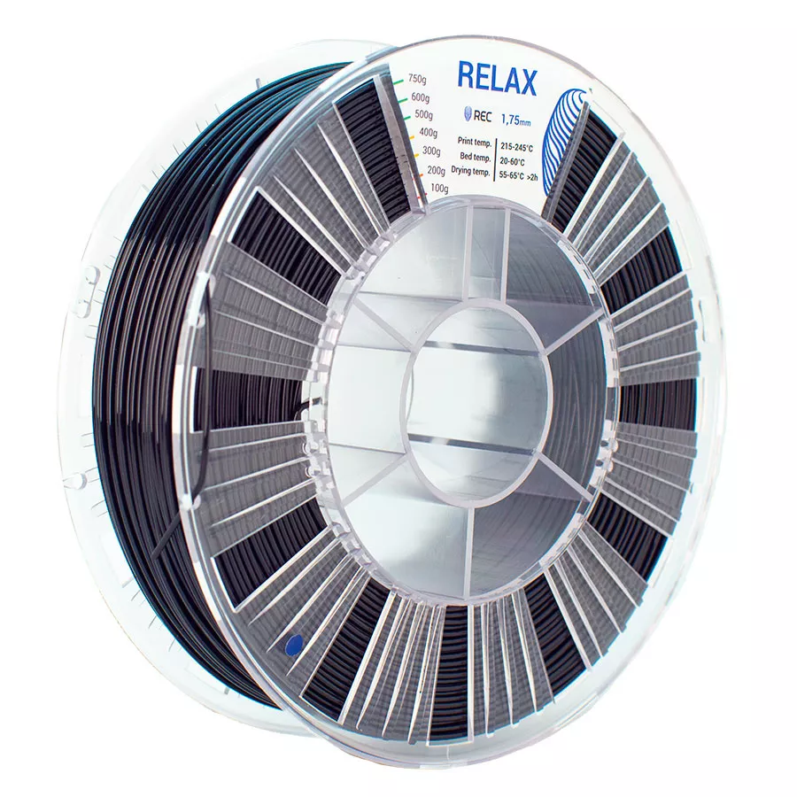 REC RELAX пластик 1,75 Черный 0.75 кг