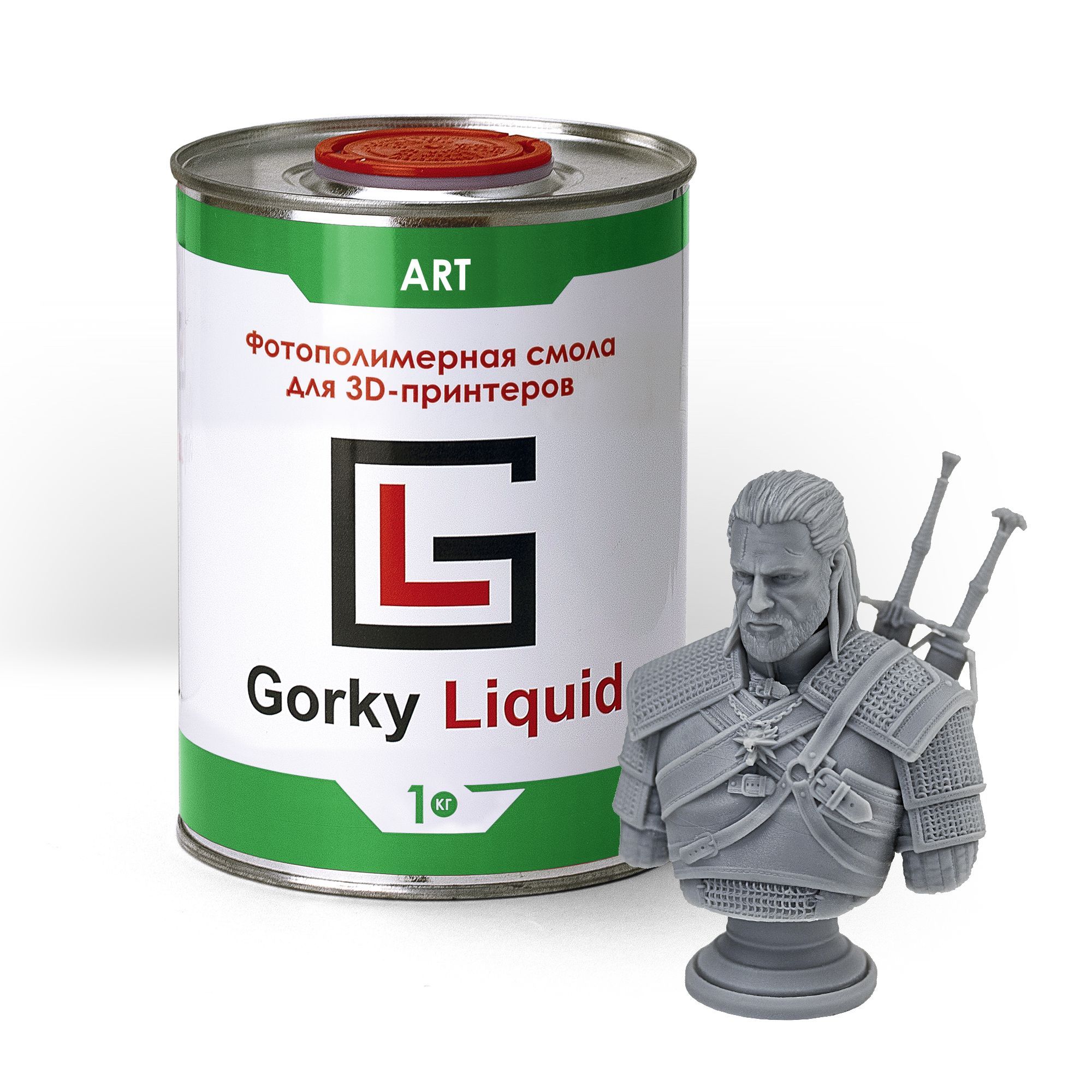 "ART" серая 1 кг фотополимерная смола Gorky Liquid