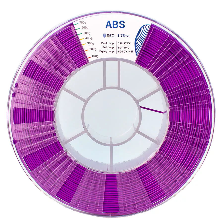 REC ABS пластик 1,75 Фиолетовый 0.75 кг