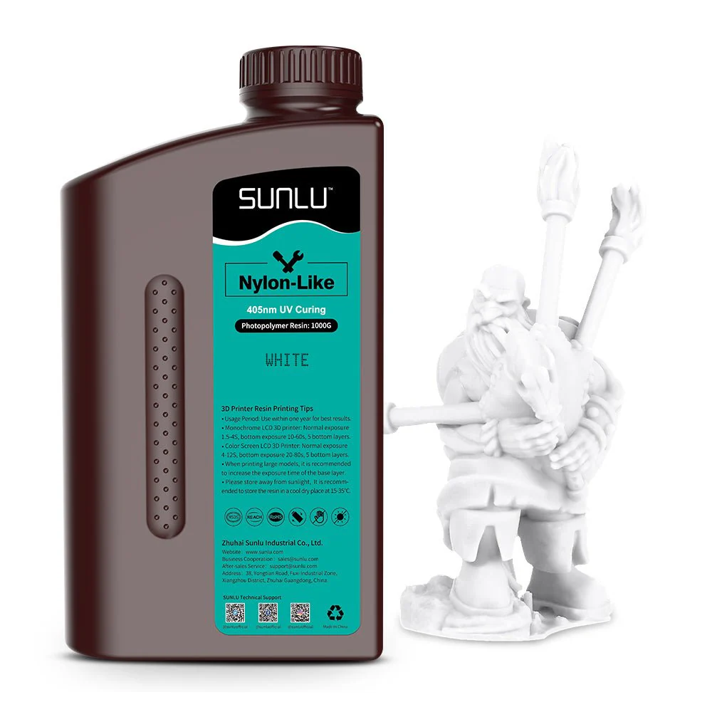 Фотополимер SUNLU Nylon-Like (PA Like) Resin 1кг