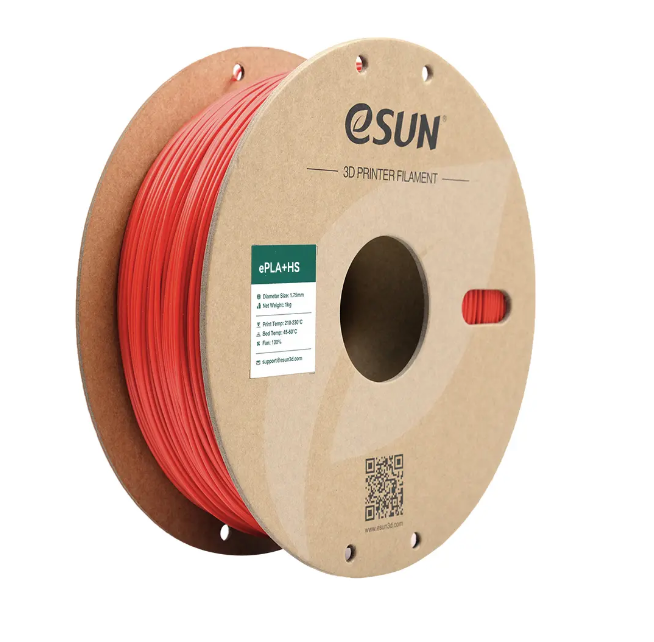 Катушка пластика ePLA+HS (высокоскоростной PLA) ESUN, 1.75 мм 1кг, красная