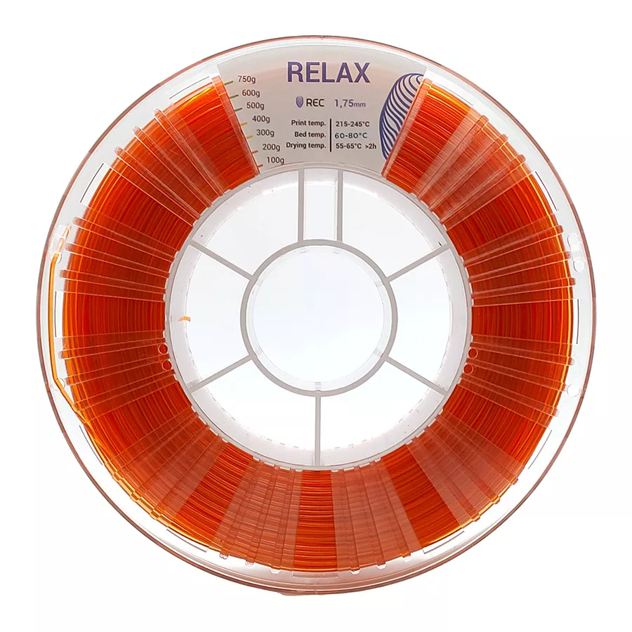 REC RELAX пластик REC 1.75мм прозрачный-янтарный